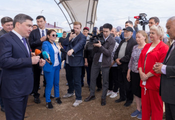 Олжас Бектенов СҚО-да тұрғын үй салу жұмыстарын тексерді