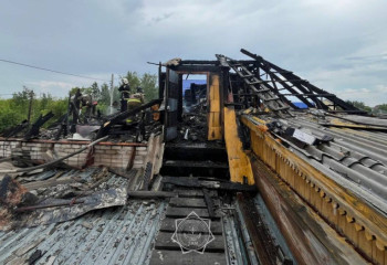 Огнеборцы Петропавловска ликвидировали пожар за 36 минут