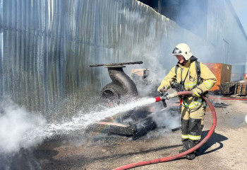 Пожарные силы Алматы ликвидировали возгорание в Жетысуском районе
