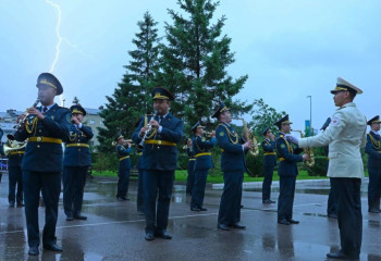 Второй призыв творческого взвода принял присягу в Астане