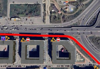 Участок развязки Сарайшык-Мәңгілік Ел в Астане закроют на ремонт