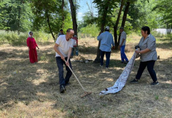 «Чистый Казахстан»: в Жамбылской области продолжается масштабная экологическая кампания