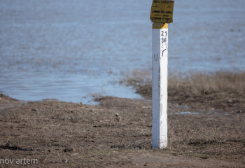 Уровень реки Жайык постепенно снижается