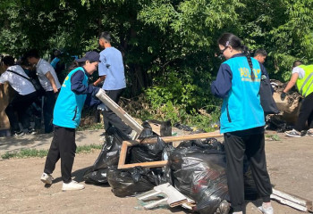 «Таза Қазақстан» road-эстафетасында вандализммен күрес жалғасын тапты