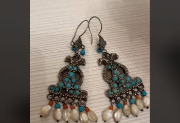 Казахские серьги XIX века подарила блогер своей невестке