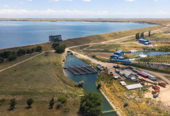 Олжас Бектенов  совершил облет Тасоткельского водохранилища в Жамбылской области