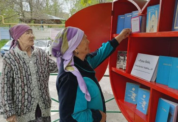 Во дворах микрорайонов Шымкента открыли уличные библиотеки для обмена книгами