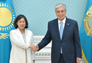 Токаев встретился с торговым представителем США Кэтрин Тай