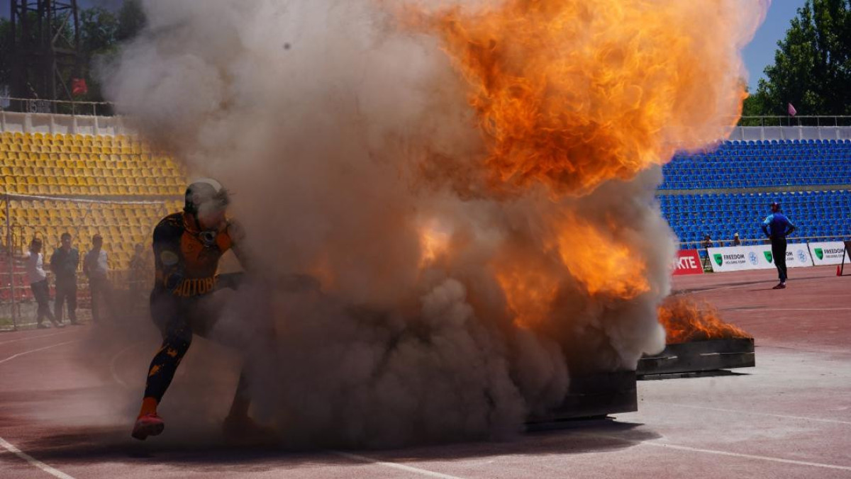 Третий этап VII турнира на Кубок РК по пожарно-спасательному спорту прошел в Шымкенте
