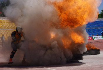 Третий этап VII турнира на Кубок РК по пожарно-спасательному спорту прошел в Шымкенте