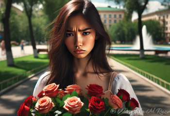 Парень купил цветы и плотно поел на купюры из магазина приколов в Караганде