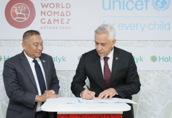 ЮНИСЕФ V Дүниежүзілік көшпенділер ойындарының ресми серіктесі атанды