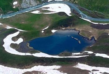 ШҚО-дағы мұздақ көлдерге аэровизуалды зерттеу жүргізілді