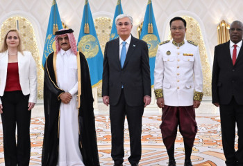 Kazakh President receives credentials from ambassadors of four countries