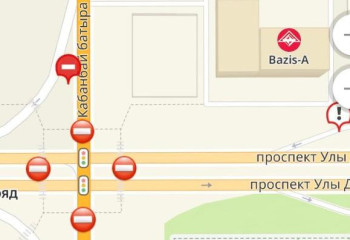 Пересечение проспектов Кабанбай батыра и Улы Дала перекроют в столице