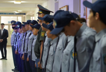 Шымкентте 75 оқушы ант қабылдап, кадет атанды