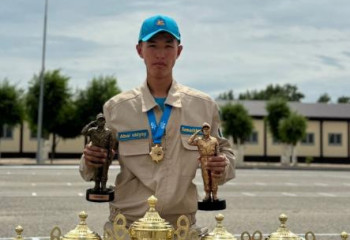 Мектеп түлегі әскерилер сайысында үздік шықты