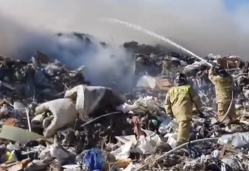 Астанада қатты тұрмыстық қалдықтар полигоны өртенді