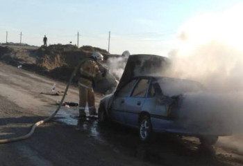Ақтөбе облысында көлік өртенді