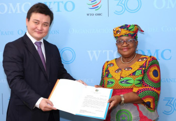 Kazakhstan’s permanent representative presented credentials to  Director-General of WTO