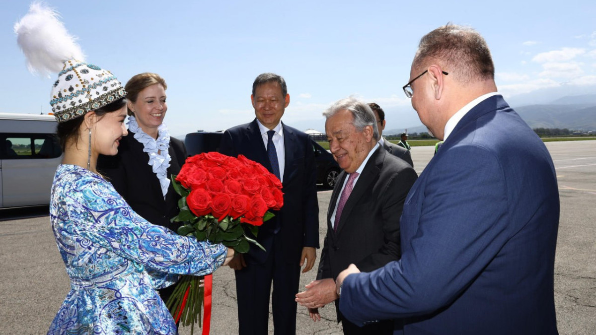 UN Secretary-General António Guterres landed  in Almaty
