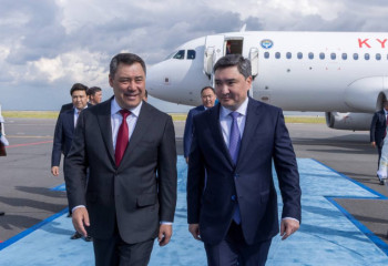 Қырғызстан президенті Садыр Жапаров Астанаға келді