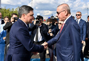 По улицам Астаны проехал кортеж президента Турции Реджепа Тайипа Эрдогана