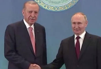 Астанада Ердоған мен Путин кездесу өткізді