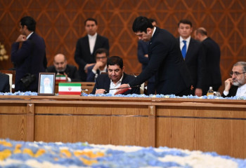 Iran's acting President Mohammad Mokhber brings photo of deceased Raisi to summit in Astana