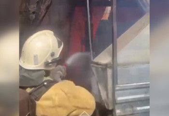 Сильный пожар в шашлычной ликвидировали огнеборцы Алматы