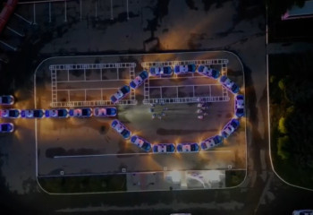 Домбру из полицейских авто выстроили в ВКО