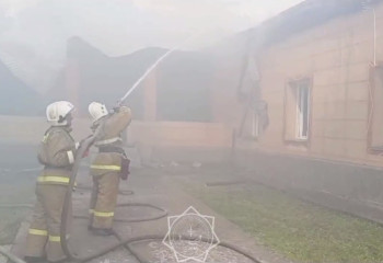 Пожар в детском саду ликвидировали огнеборцы Туркестанской области