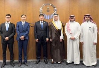Ambassador of Kazakhstan meets with  President of Saudi Center for international strategic partnership