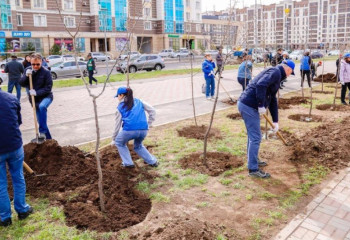 В рамках экоакции в столице провели творческий конкурс среди детей