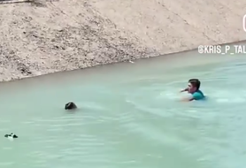 Прохожий спас ребенка, тонущего в Большом Алматинском канале