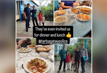 Блогер-путешественник из Франции поблагодарил казахстанских полицейских