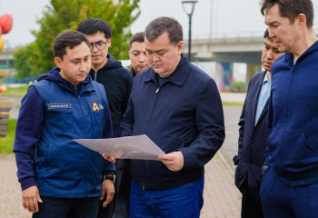 О благоустройстве привокзальной части столицы рассказал Женис Касымбек