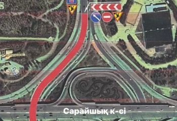 Астанада Мәңгілік Ел даңғылы мен Сарайшық көшесінің қиылысында жөндеу жұмыстары жүргізіледі