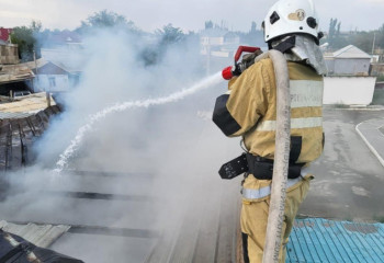 В Кызылординской области сгорела общественная баня
