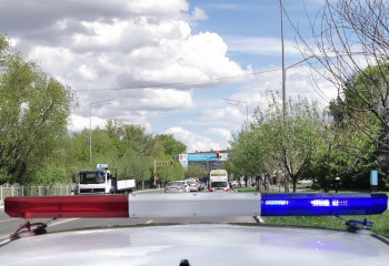 Түркістан облысының полициясы заңсыз ұйымдастырылған автокөлік жарысын тоқтатты