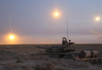 Воинские контингенты успешно «ликвидировали» отряды боевиков на полигоне «Оймаша» в Мангистауской области