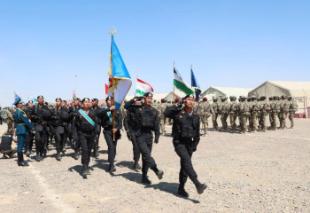 «Бірлестік-2024»: военнослужащих наградили медалями за вклад в развитие международного сотрудничества