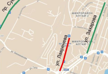 В Алматы в связи с ремонтом на время перекроют участок улицы Лавренева