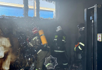 Оралда дүкен өртенді