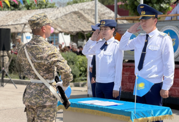 Әуе қорғанысы күштерінің бөлімдерінде жас сарбаздар әскери ант берді