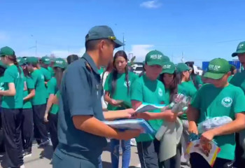 Рейд при помощи молодежи провели спасатели в Алматинской области
