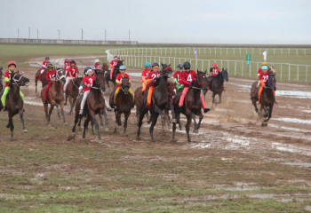 Дүниежүзілік көшпенділер ойынын қолдау аясында 135 шақырымдық аламан бәйге ұйымдастырылды