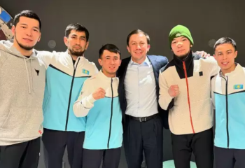 Kazakhstan's boxing team arrives in Paris