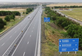 Открыта для проезда новая четырехполосная дорога на трассе Талдыкорган – Усть-Каменогорск