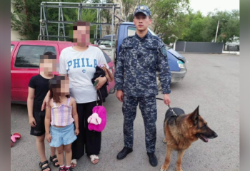 Служебный пёс Граф нашёл потерявшихся детей в Астане